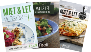 Når Fit-all lancerer et nyt program, udgives vi også en inspirerende konceptkogebog, der indeholder 80 spændende og sunde opskrifter.