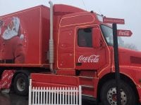 Coca-Cola julelastbilen var i Næstved
