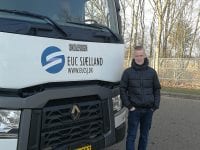 Nicklas Juel Jensen er godt i gang med sin uddannelse som vejgodschauffør. Foto: EUC Sjælland.