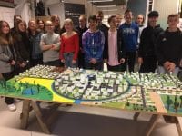 Sidste år præsenterede elever fra Susåskolen afd. Glumsø deres by Rundkøbing, hvor de blandt andet havde indtænkt wind trees. (pr).