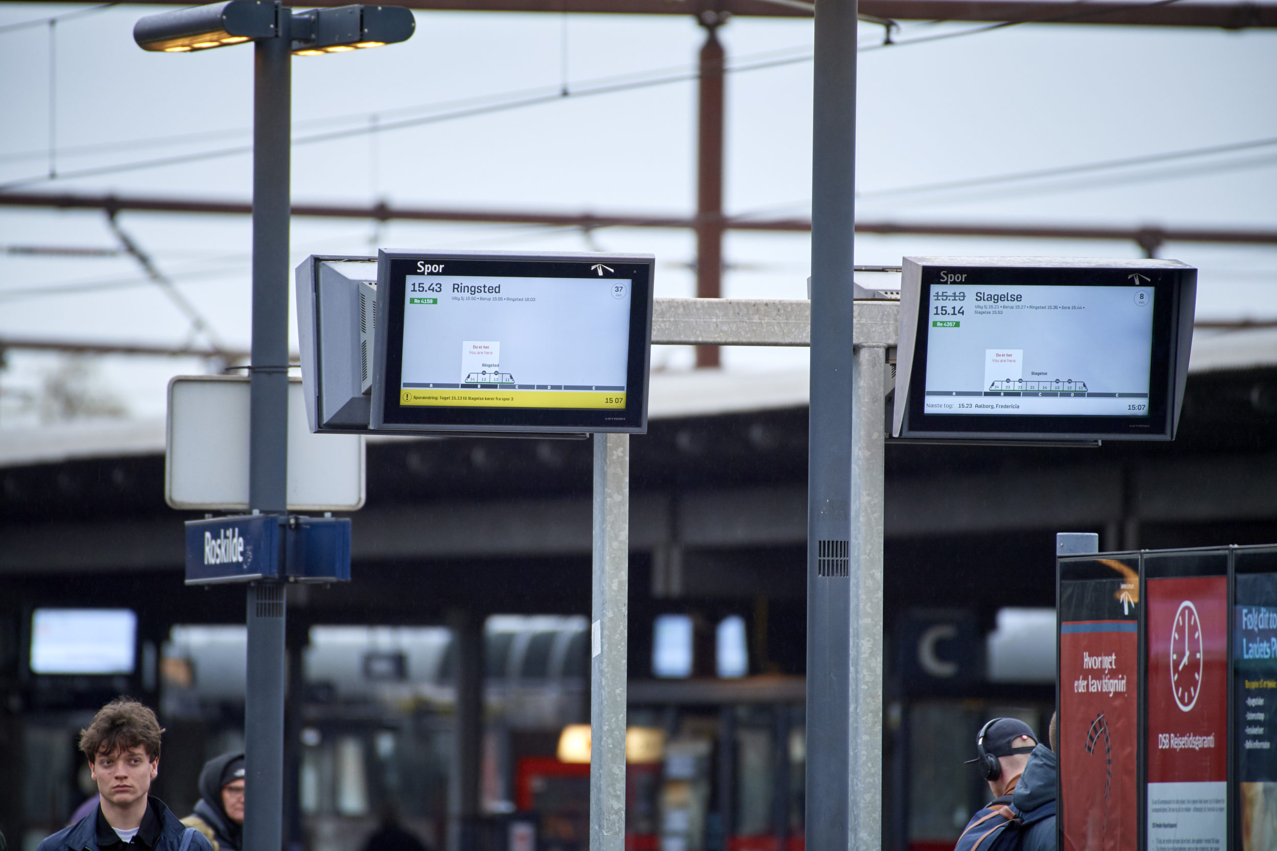 Passagerer får information med nyt skærmdesign