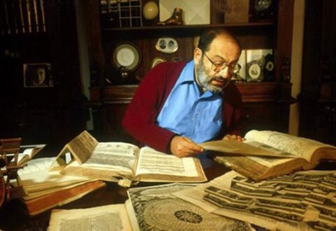 Umberto Eco levede i en verden af bøger. Foto: Gentofte Kino